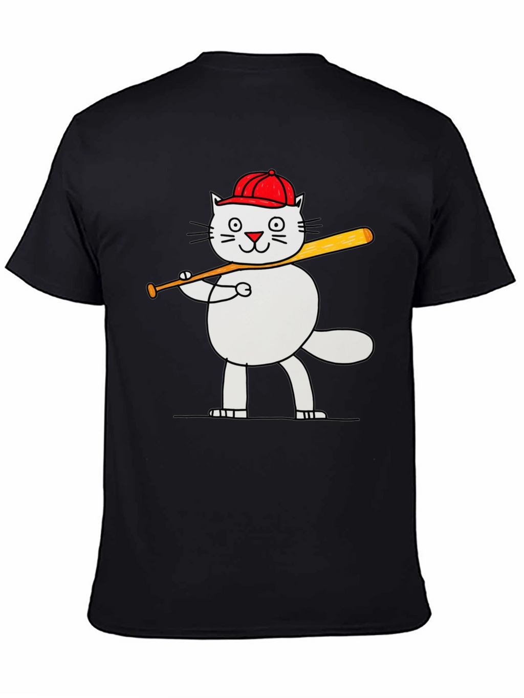 Baseball Cat T-Shirt - Funny Kitten Tee