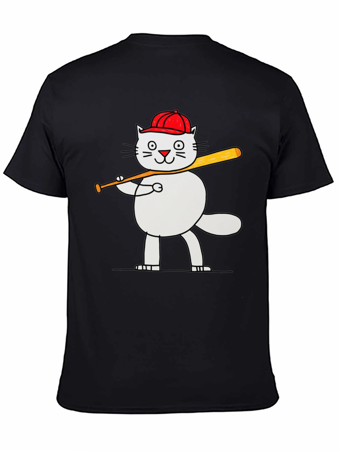 Baseball Cat T-Shirt - Funny Kitten Tee
