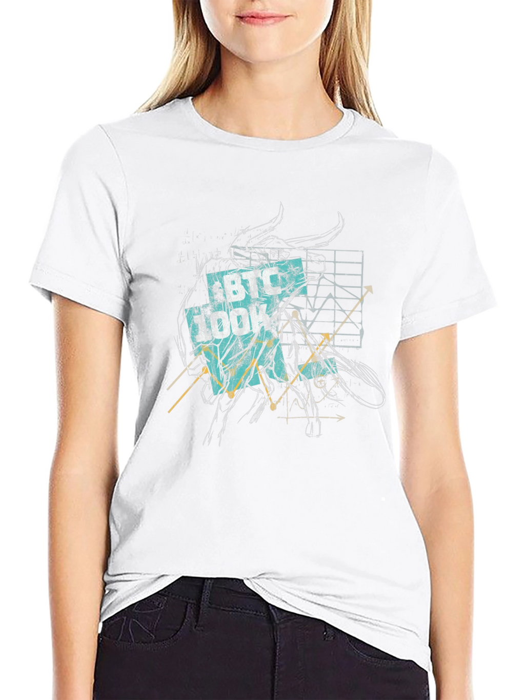 BTC Bull Graphic Tee - Crypto Trader Style