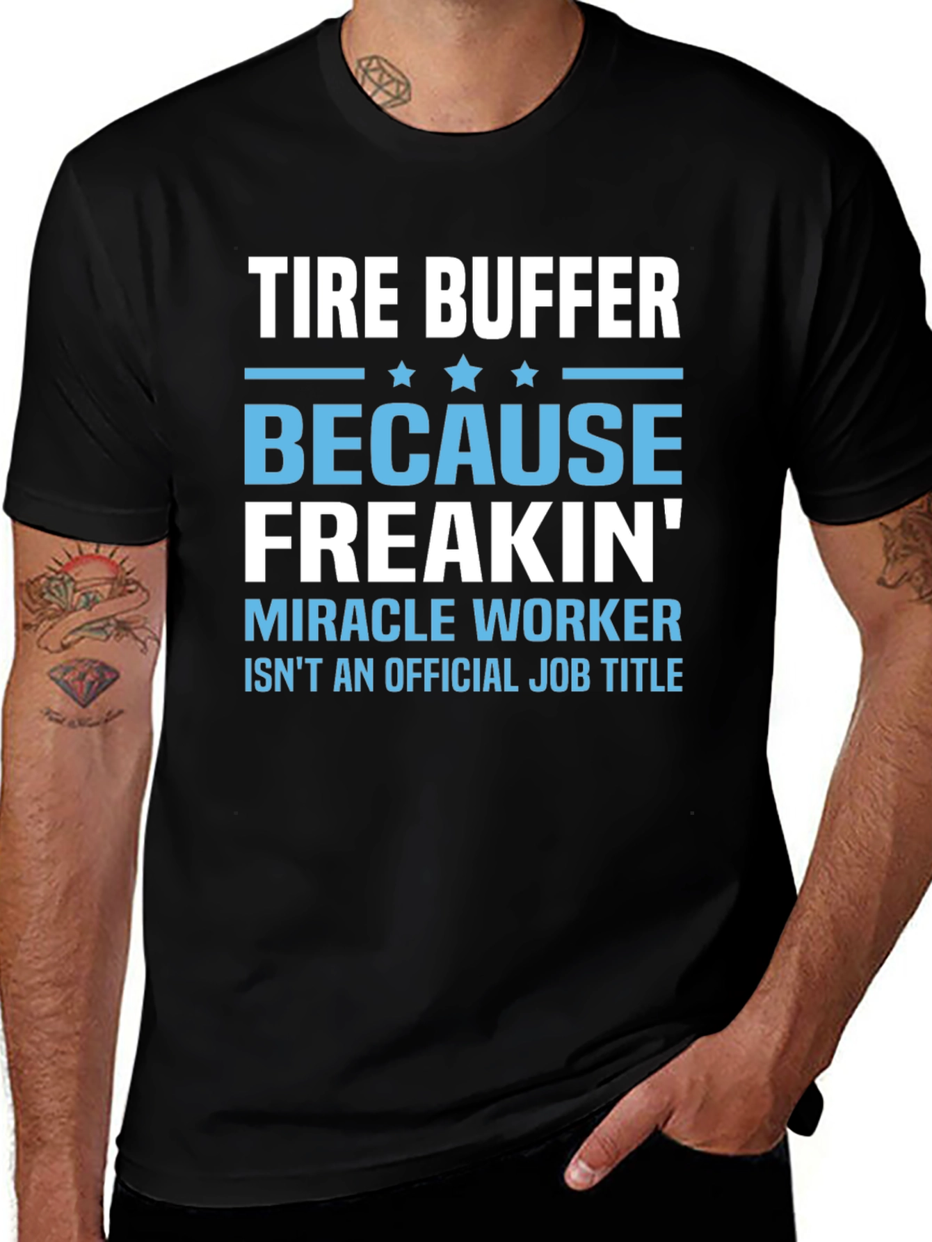 Tire Buffer Novelty Graphic T-Shirt