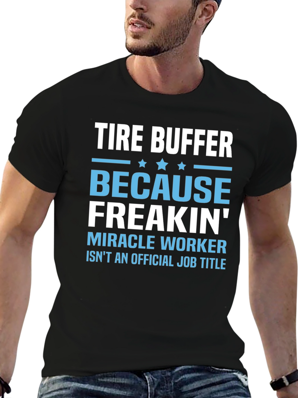 Tire Buffer Novelty Graphic T-Shirt