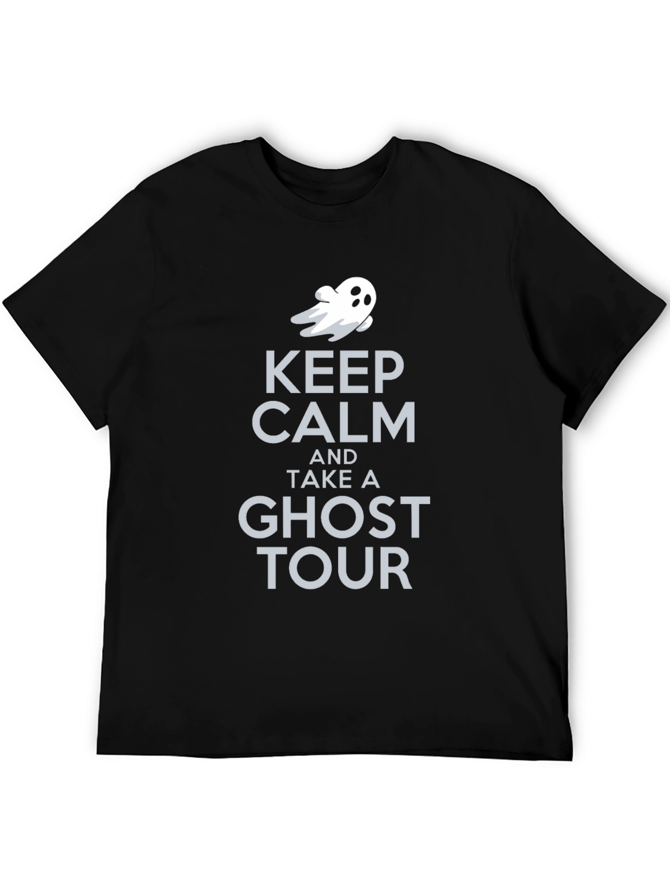 Keep Calm Ghost Tour Tee - Spooky Season Shirt