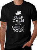 Keep Calm Ghost Tour Tee - Spooky Season Shirt