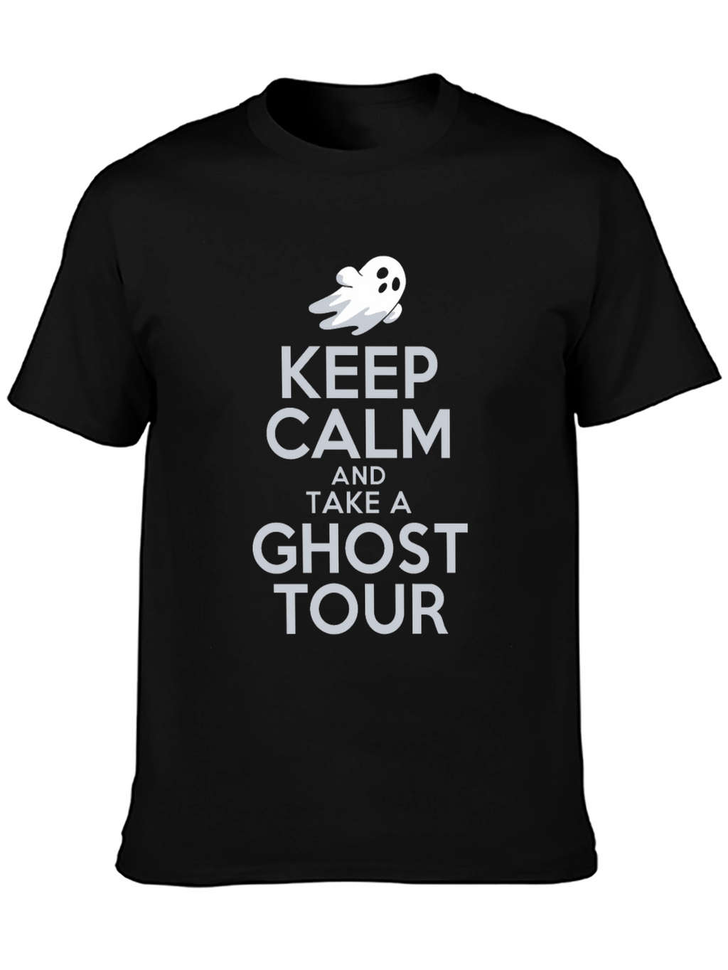 Keep Calm Ghost Tour Tee - Spooky Season Shirt