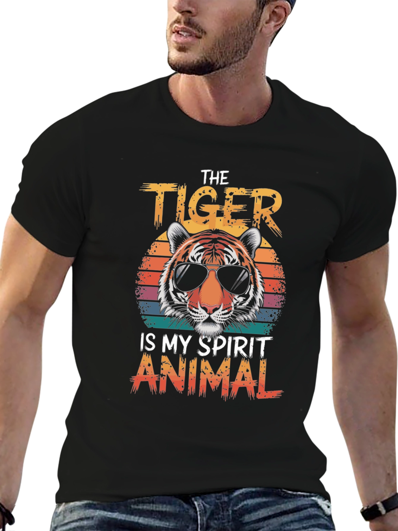 Tiger Spirit Animal Graphic T-Shirt