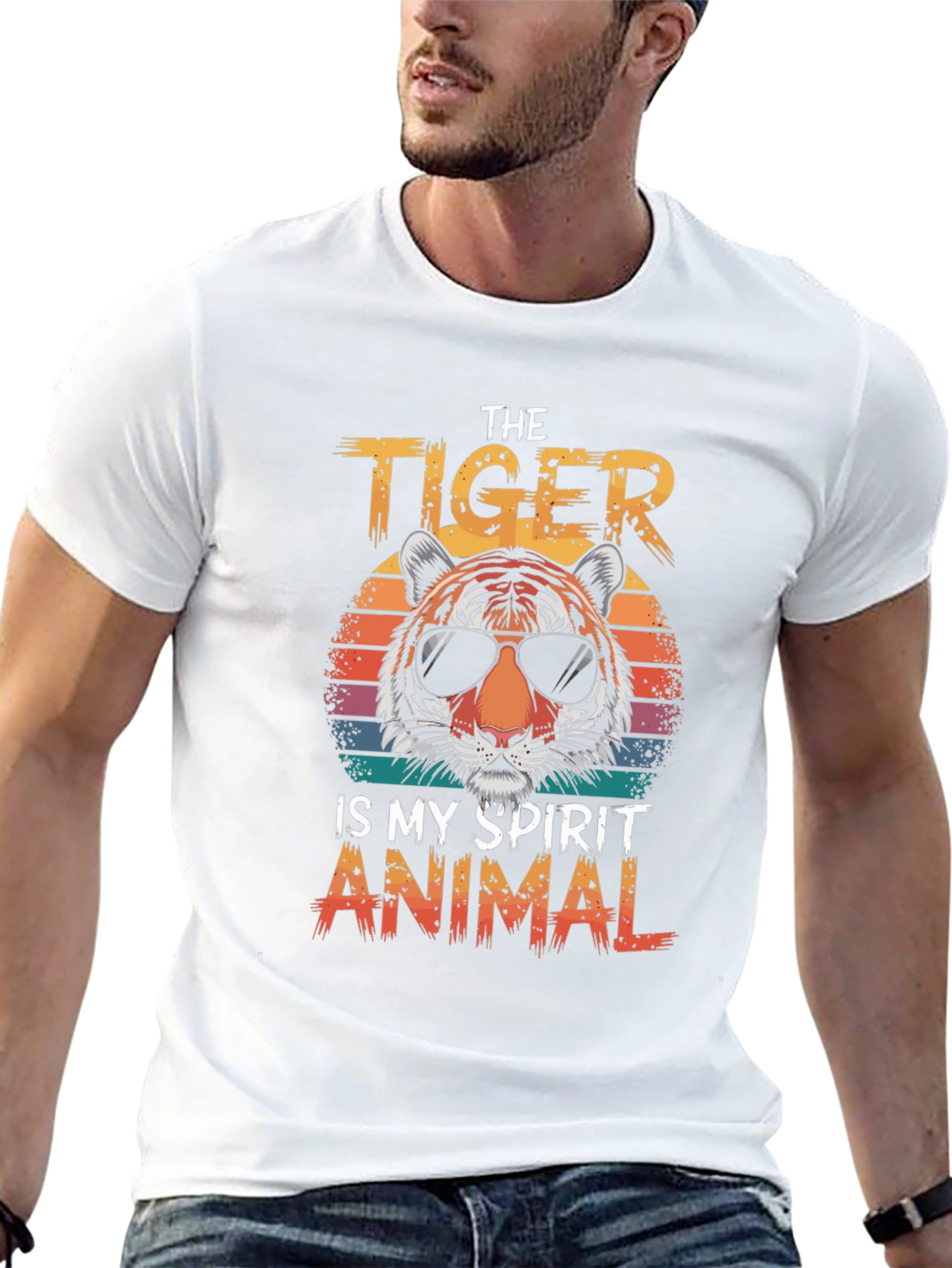 Tiger Spirit Animal Graphic T-Shirt
