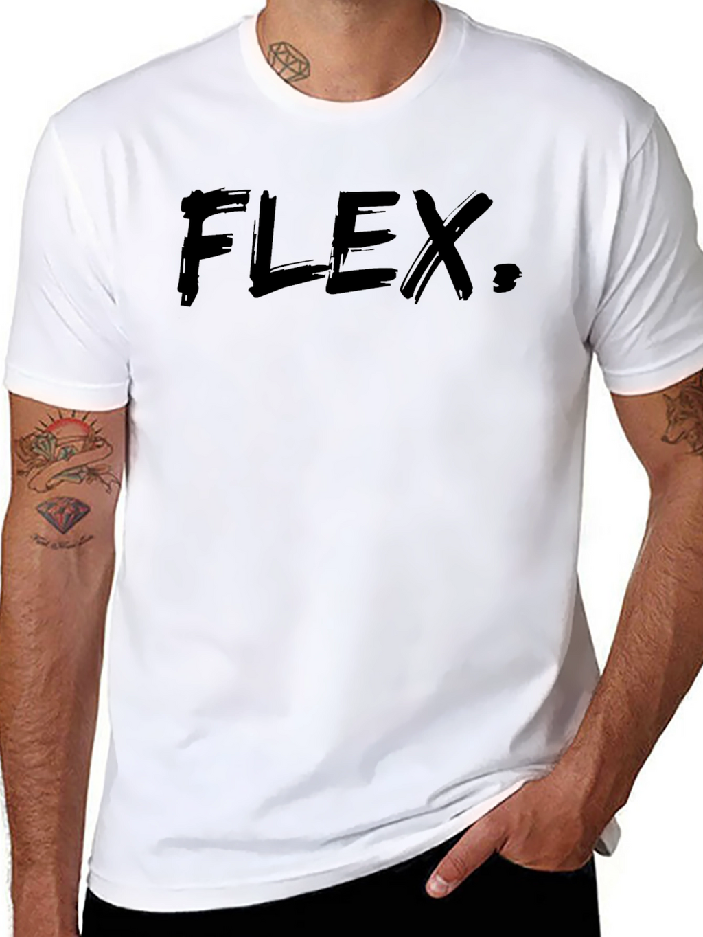 Mens FLEX. Graphic Black T-Shirt