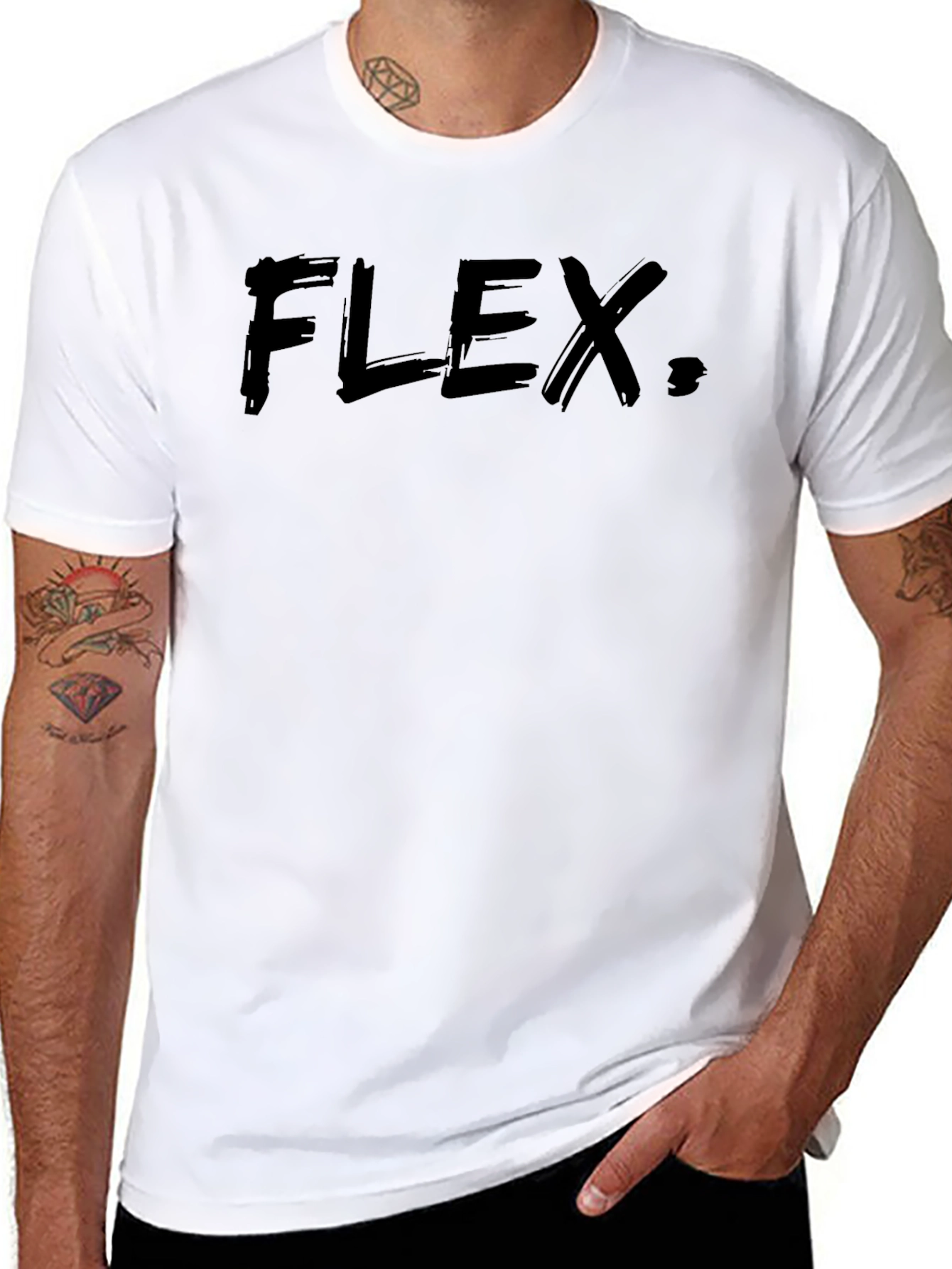 Mens FLEX. Graphic Black T-Shirt