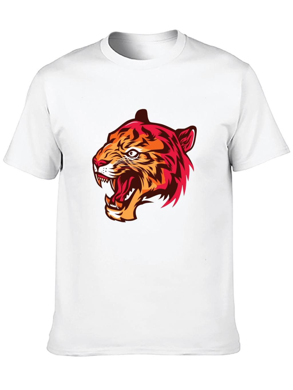 Mens Black Tiger Graphic Tee