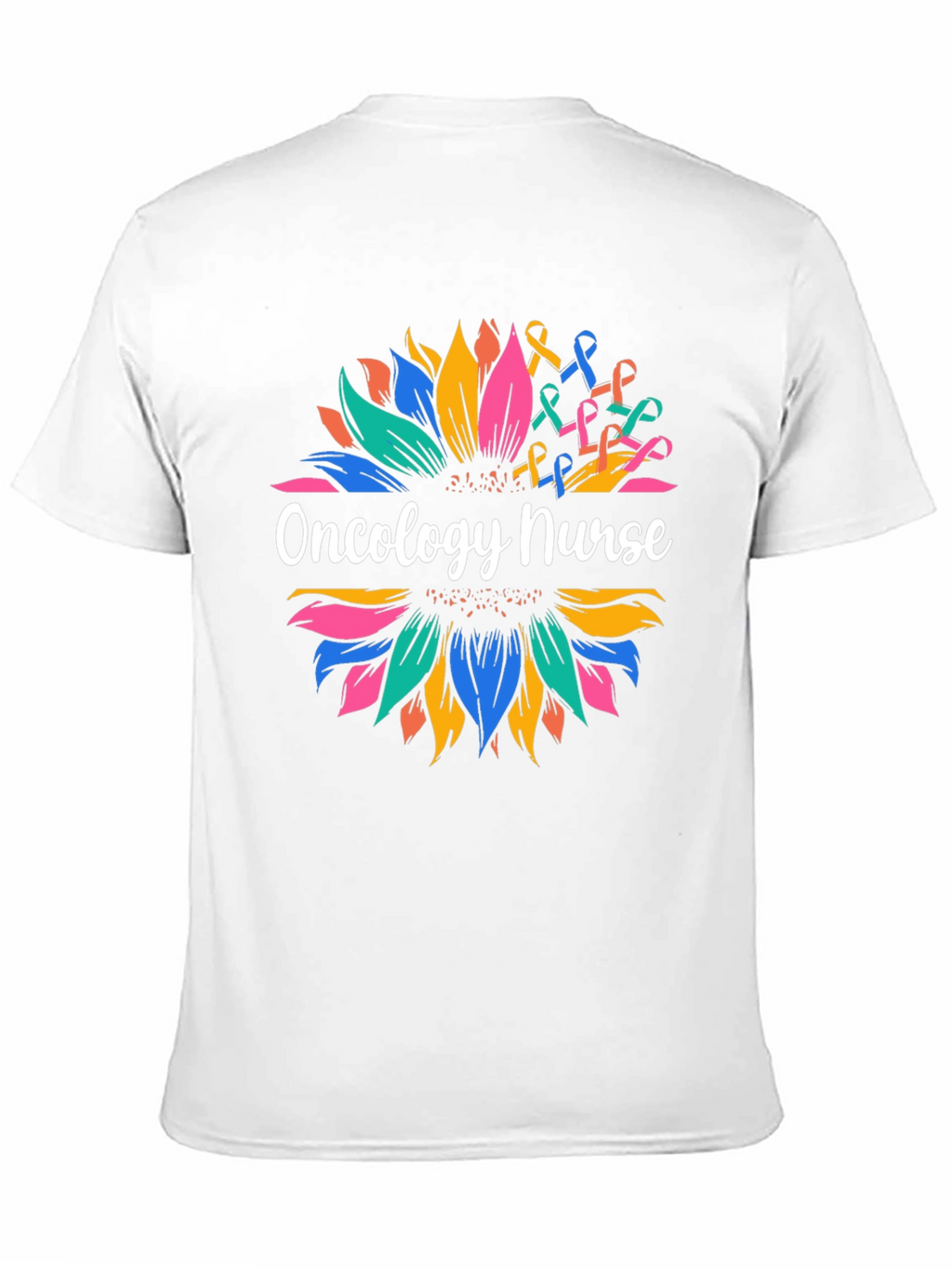 Oncology Nurse Sunflower Graphic T-Shirt