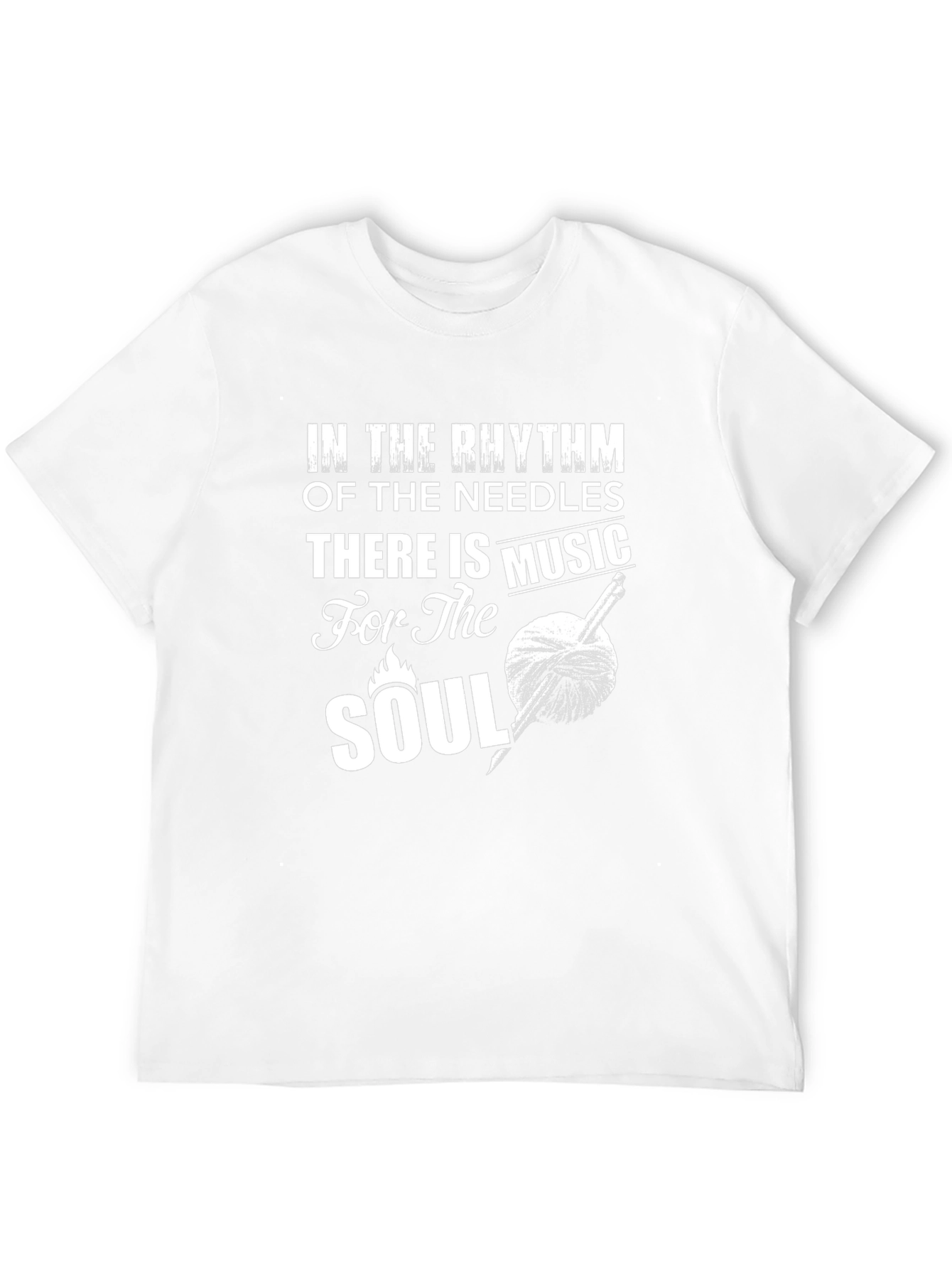 Knitting Music T-Shirt - Rhythm of Needles