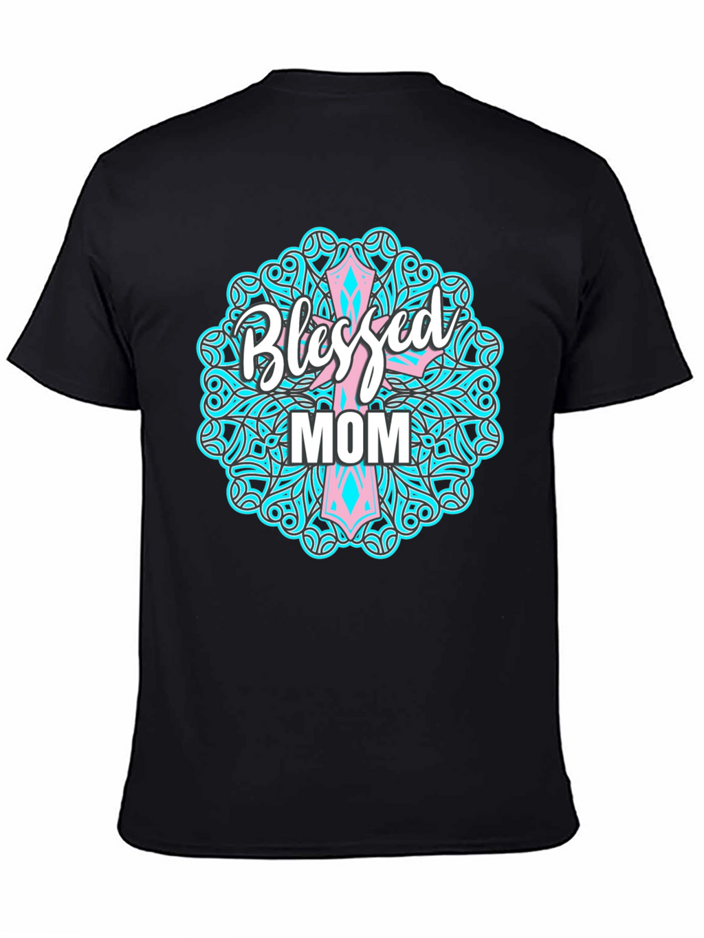 Blessed Mom Graphic Tee - Christian Mothers Day Shirt