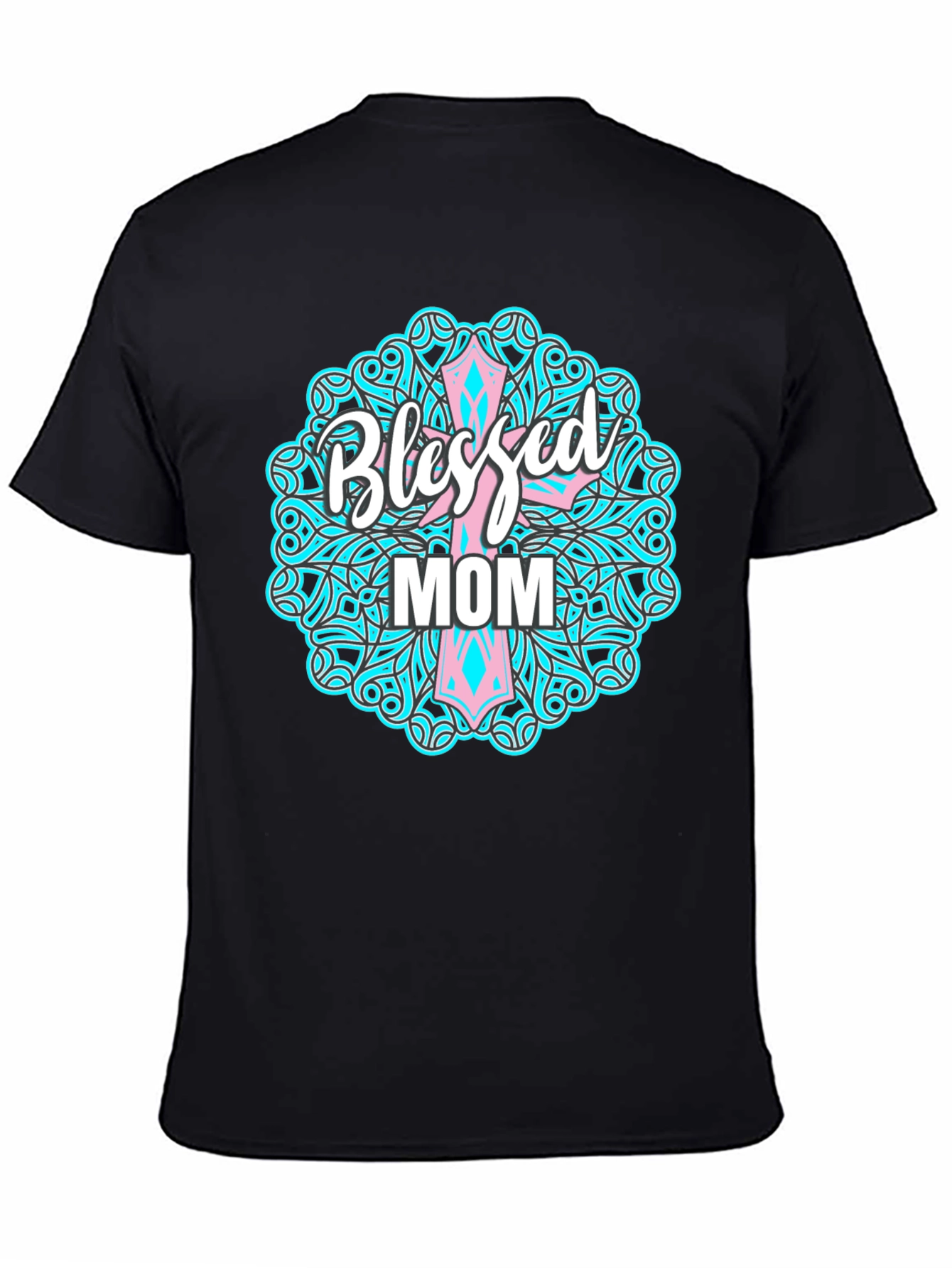 Blessed Mom Graphic Tee - Christian Mothers Day Shirt
