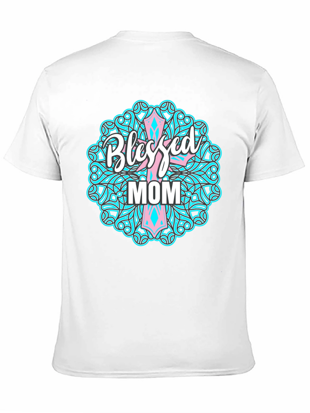 Blessed Mom Graphic Tee - Christian Mothers Day Shirt
