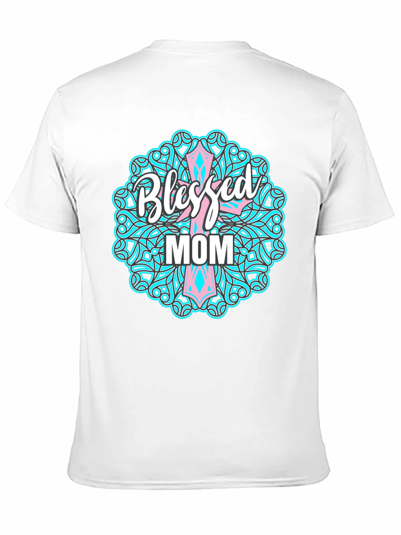 Blessed Mom Graphic Tee - Christian Mothers Day Shirt