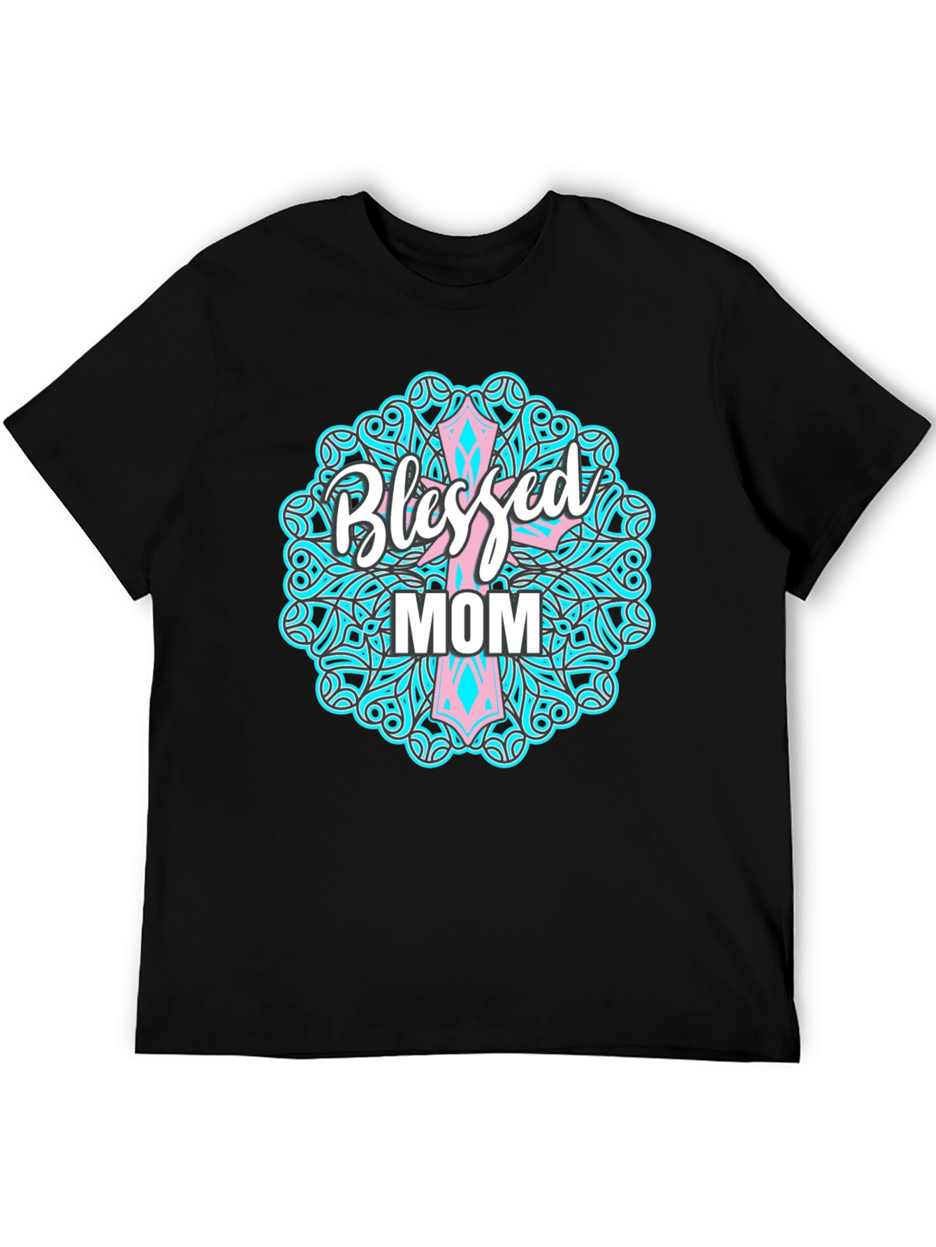 Blessed Mom Graphic Tee - Christian Mothers Day Shirt