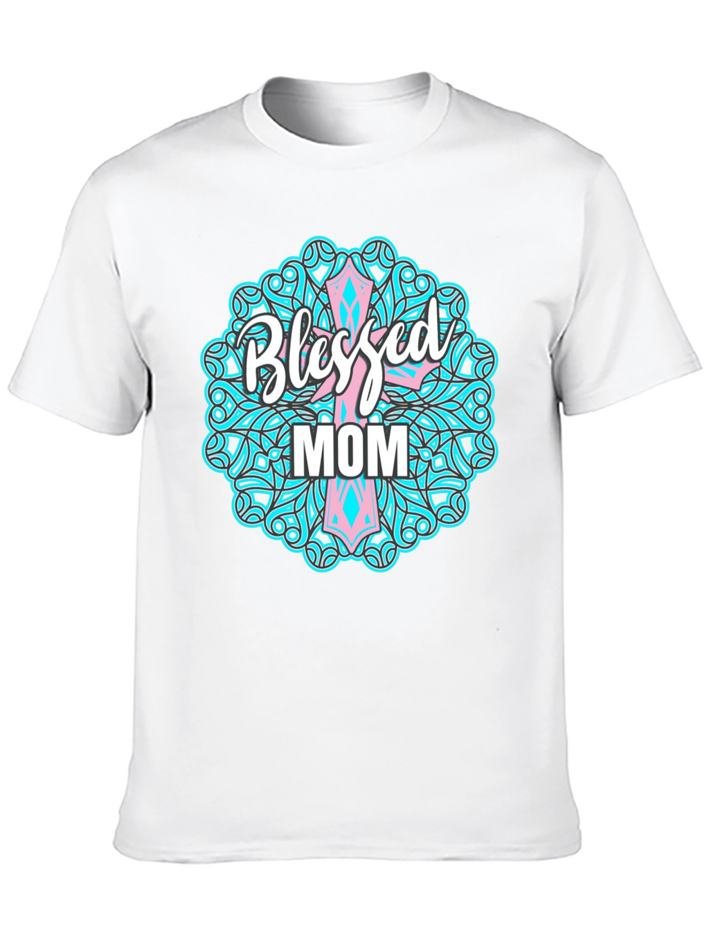 Blessed Mom Graphic Tee - Christian Mothers Day Shirt