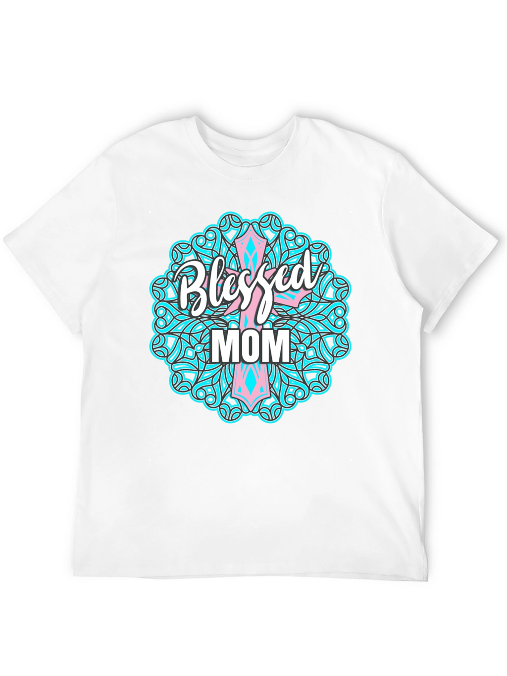 Blessed Mom Graphic Tee - Christian Mothers Day Shirt