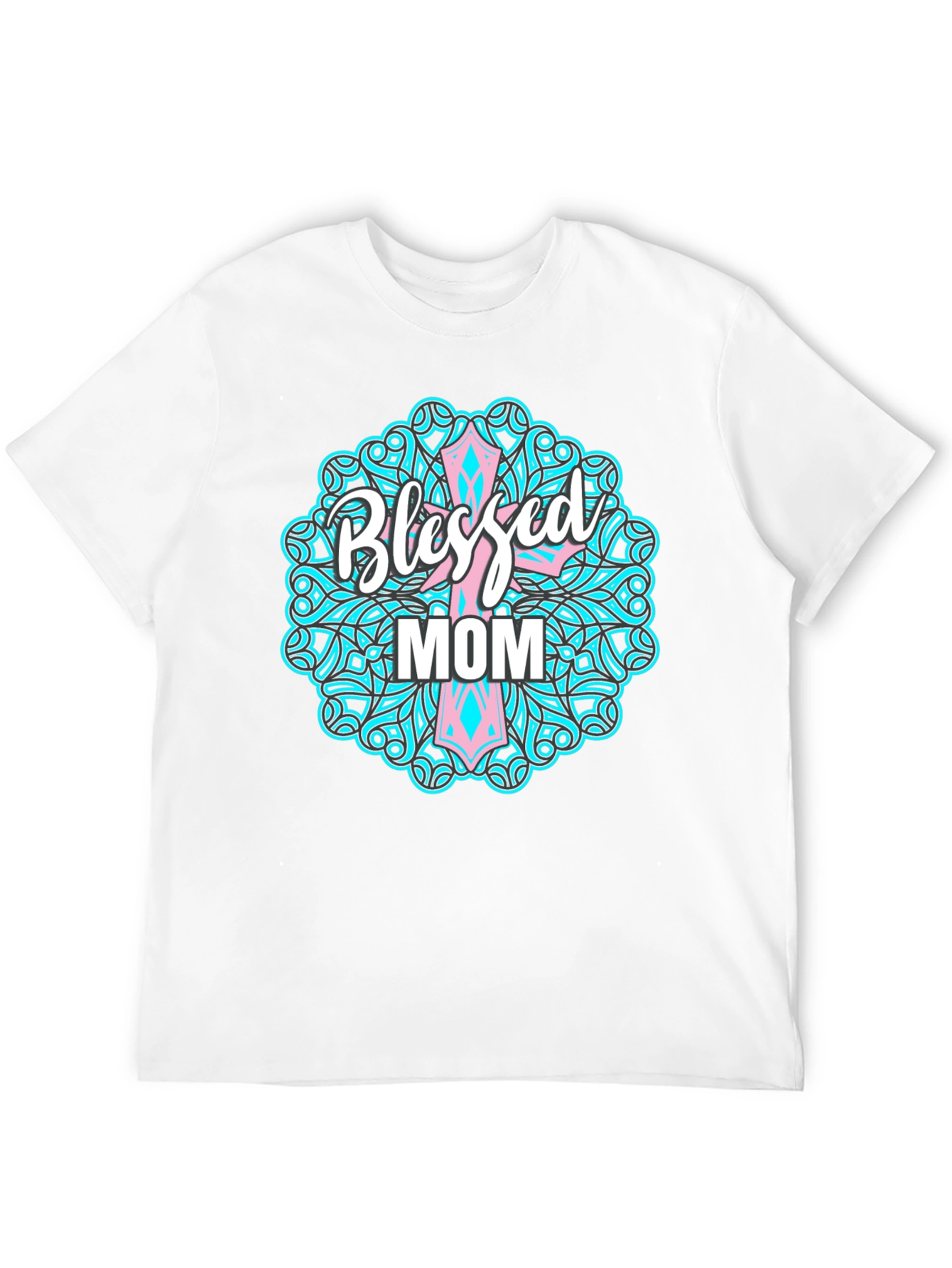 Blessed Mom Graphic Tee - Christian Mothers Day Shirt