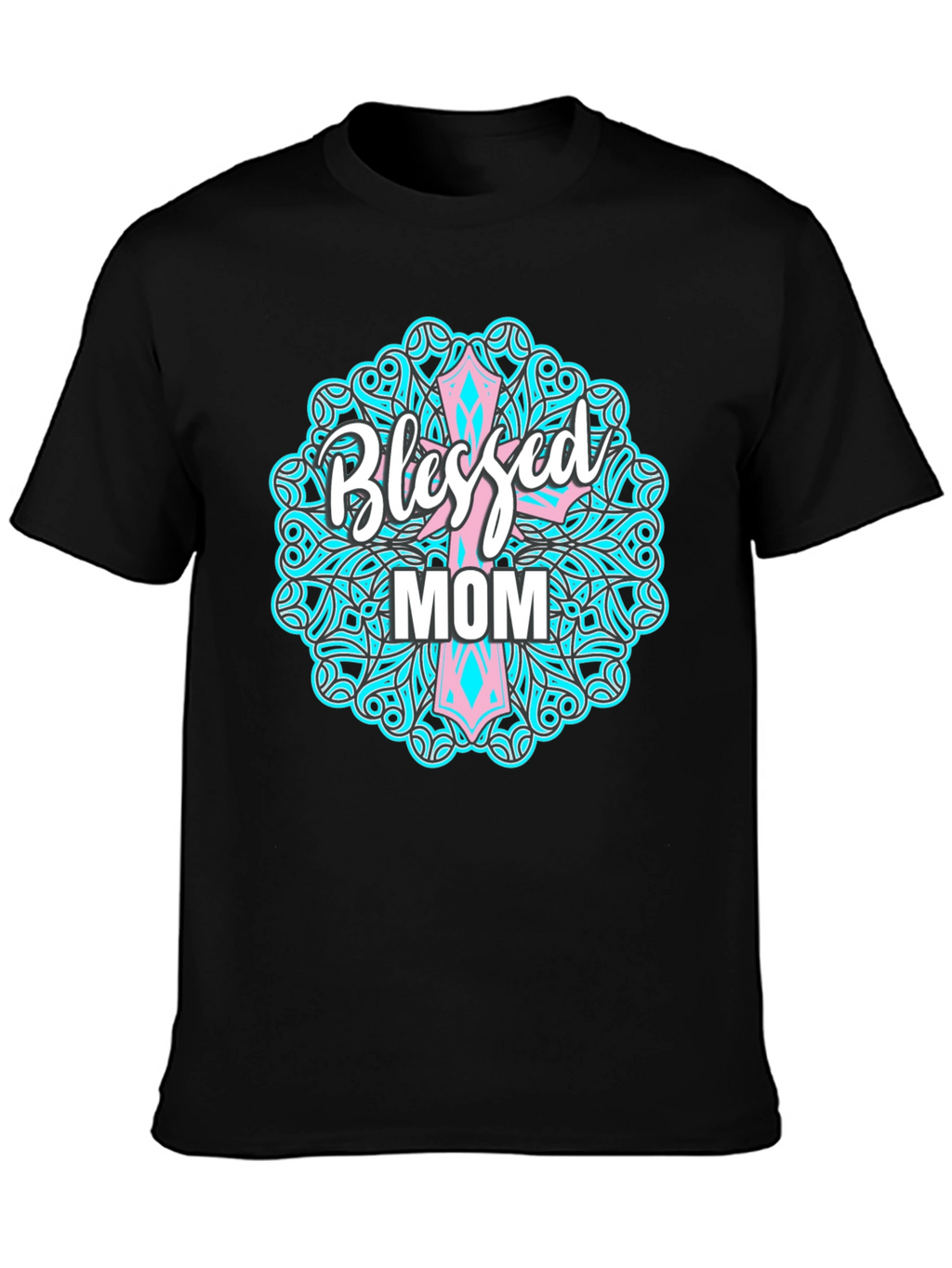 Blessed Mom Graphic Tee - Christian Mothers Day Shirt