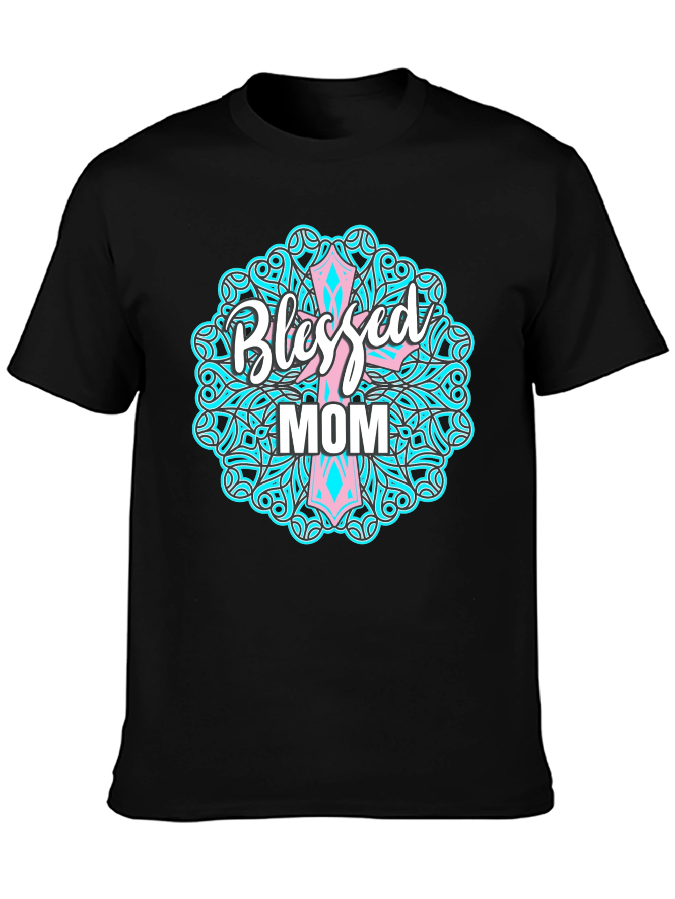 Blessed Mom Graphic Tee - Christian Mothers Day Shirt