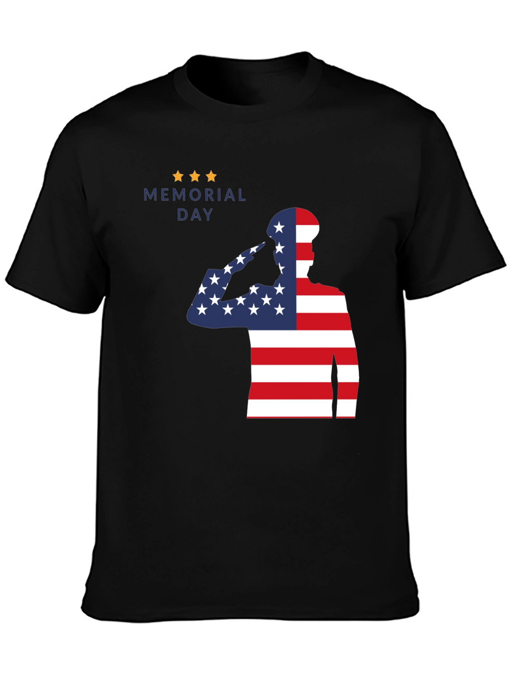 Memorial Day Patriotic American Flag Soldier T-Shirt