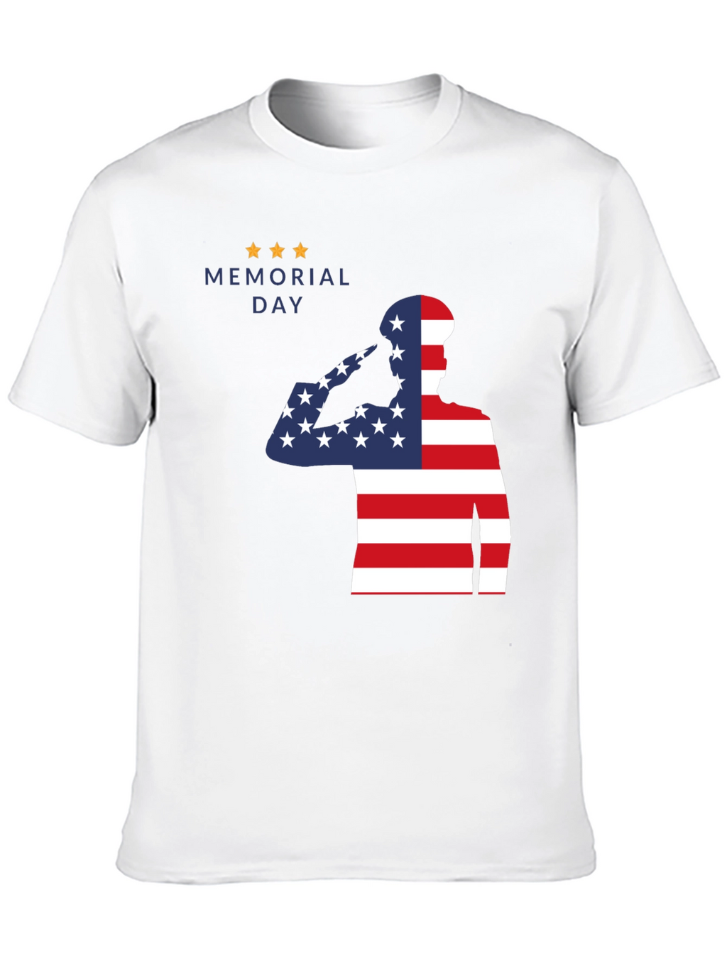 Memorial Day Patriotic American Flag Soldier T-Shirt