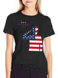 Memorial Day Patriotic American Flag Soldier T-Shirt