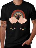 Retro Rainbow Cloud Tee