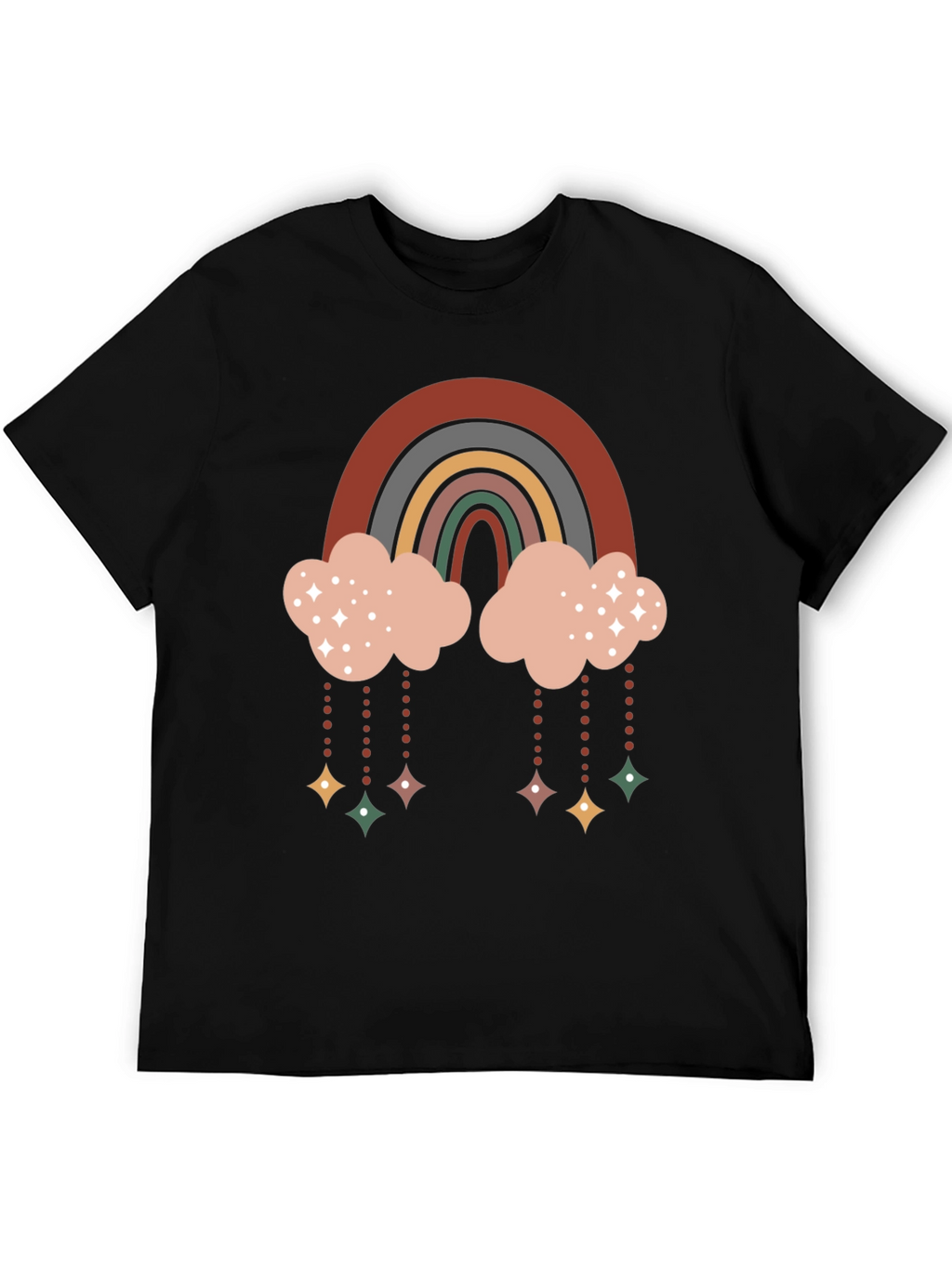 Retro Rainbow Cloud Tee
