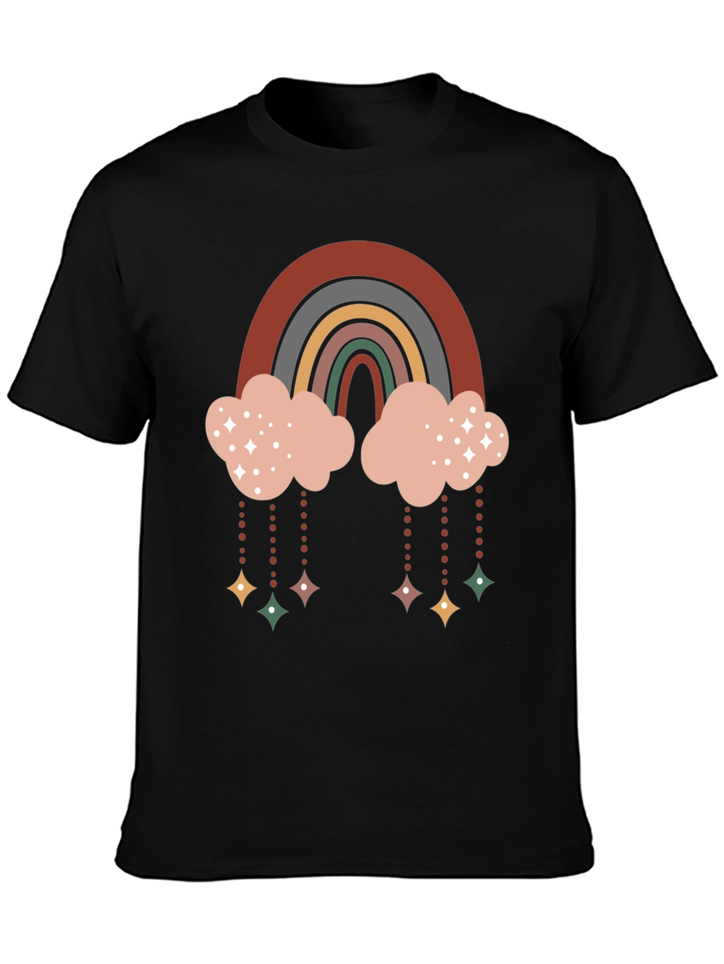 Retro Rainbow Cloud Tee