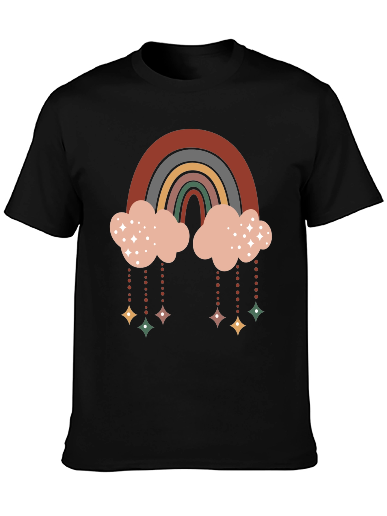 Retro Rainbow Cloud Tee