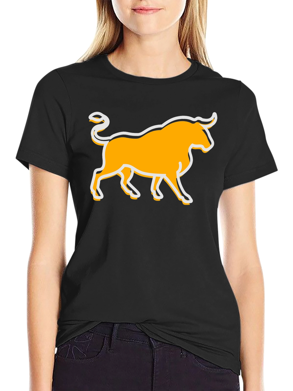 Bull Graphic T-Shirt - Black