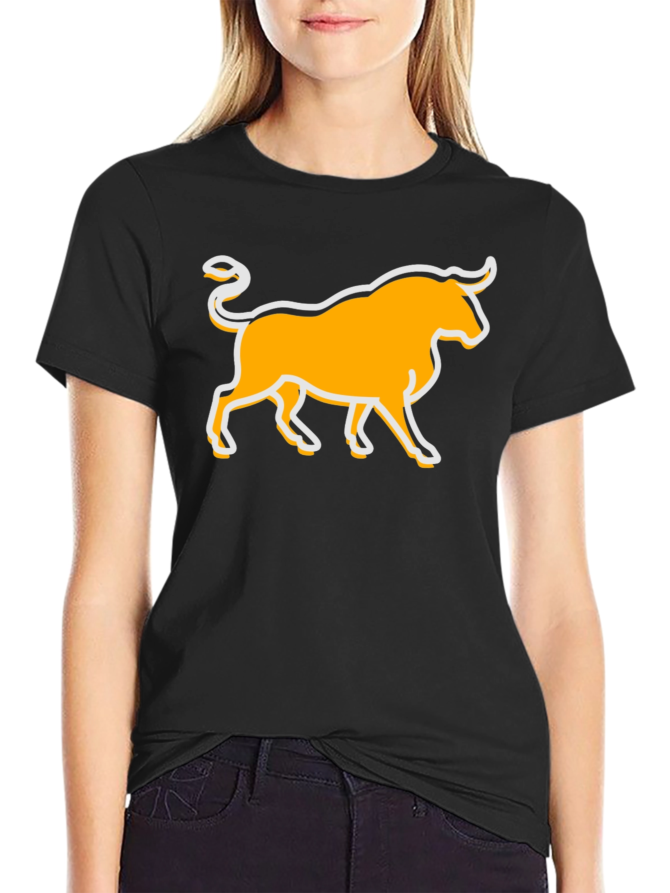 Bull Graphic T-Shirt - Black