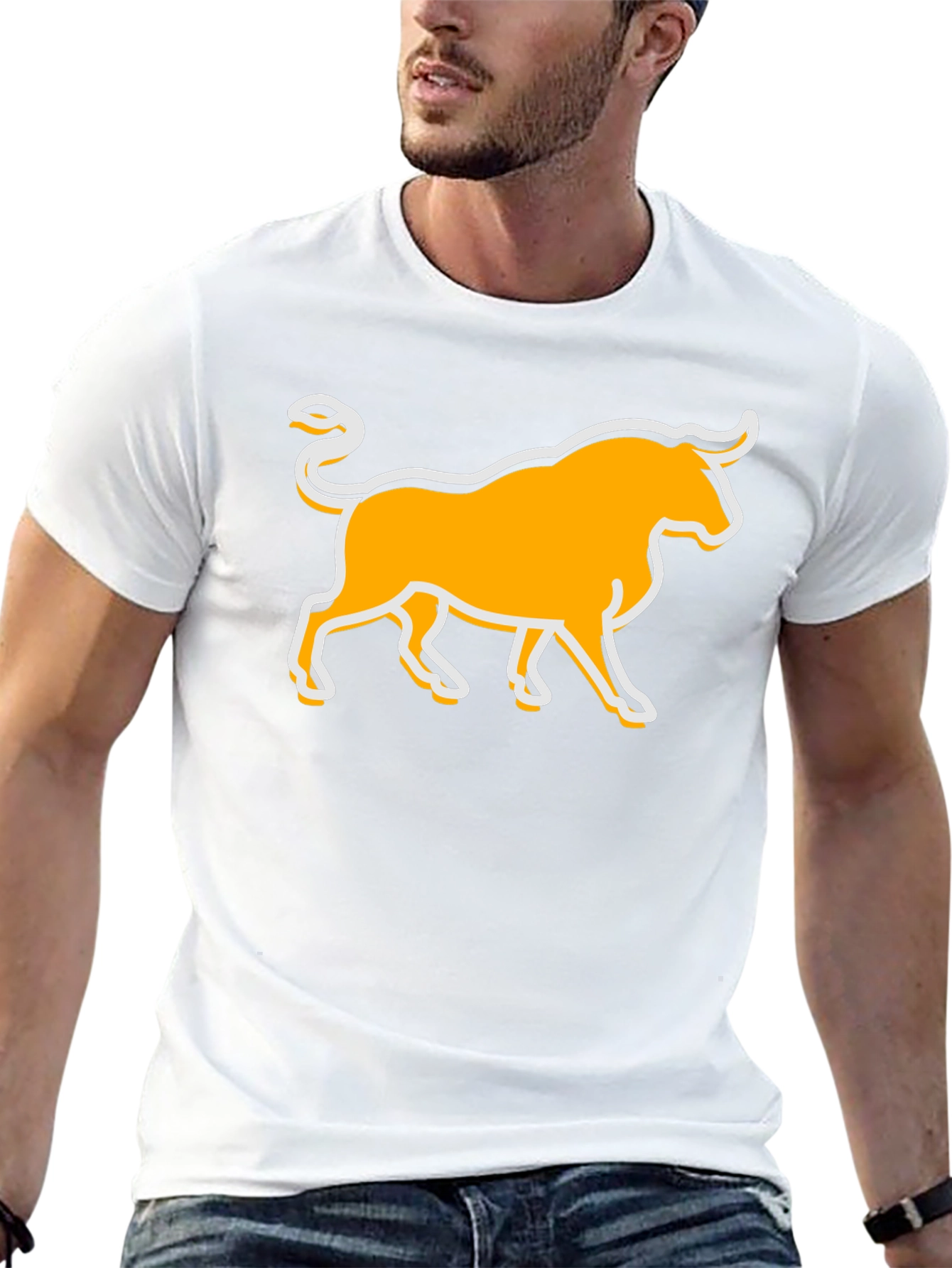 Bull Graphic T-Shirt - Black
