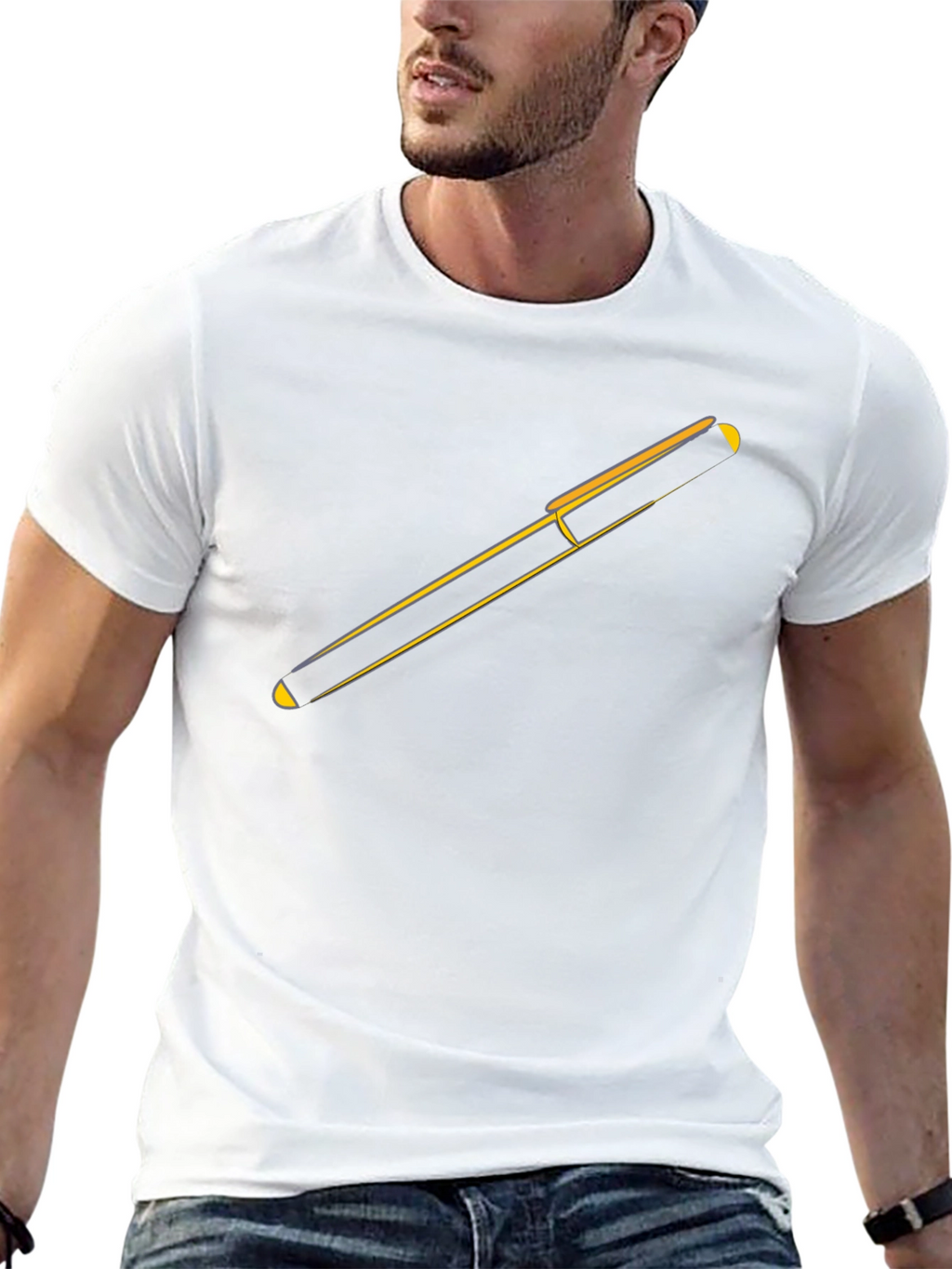 Minimalist Trombone Graphic Black Tee