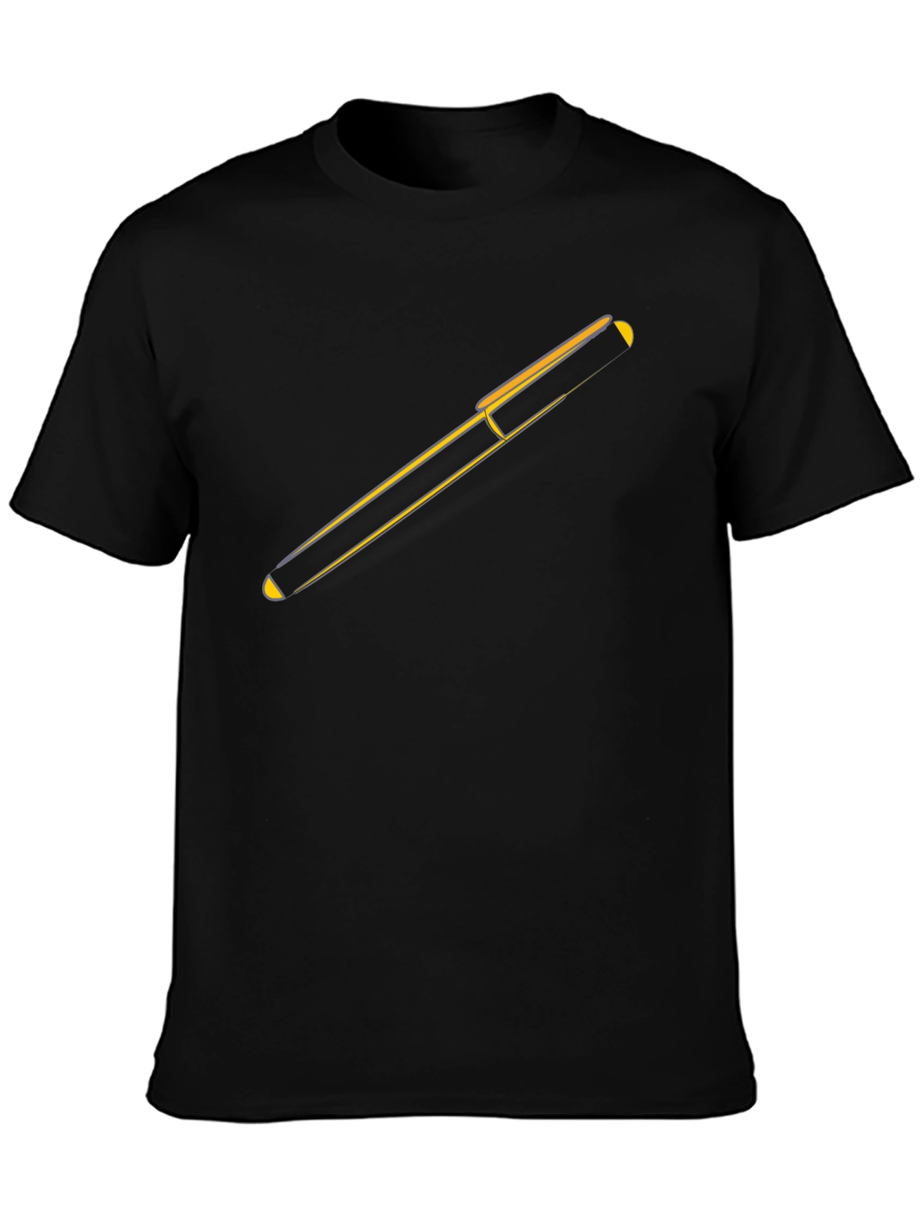 Minimalist Trombone Graphic Black Tee