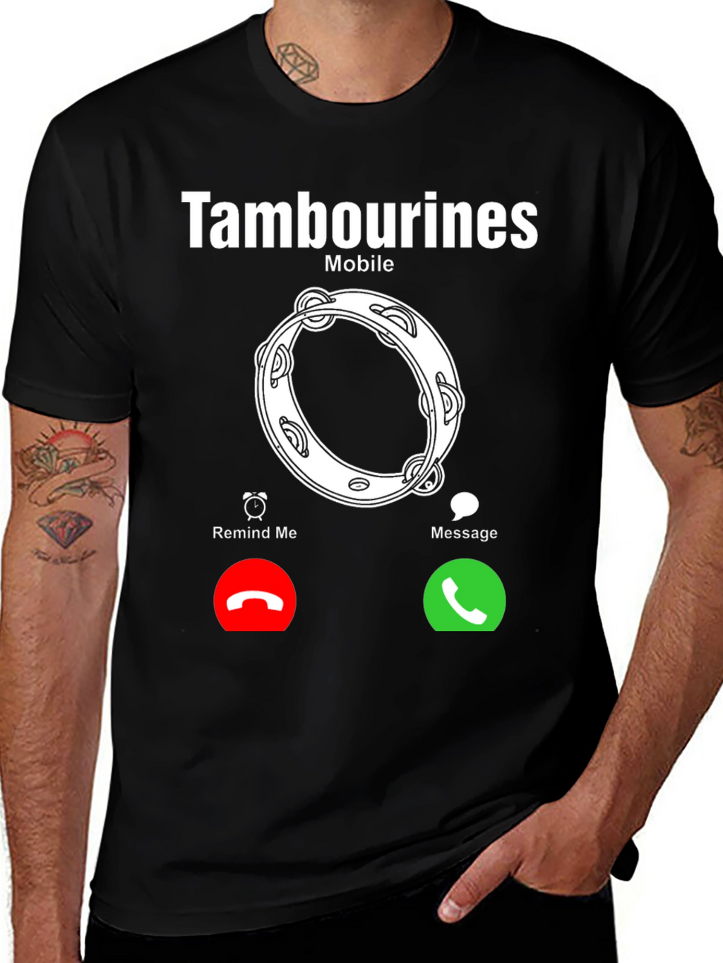 Tambourines Mobile Incoming Call T-Shirt