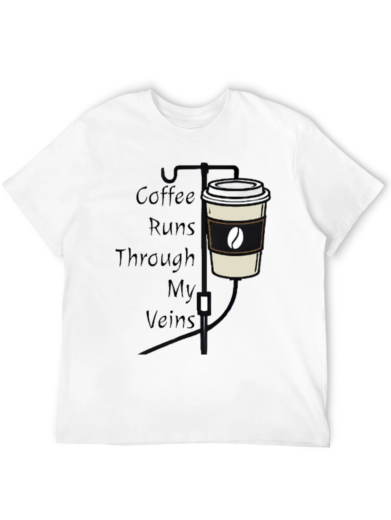 Coffee Runs Through My Veins Graphic Tee
