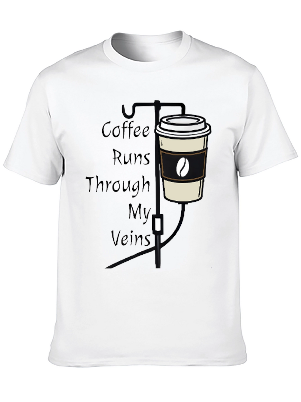 Coffee Runs Through My Veins Graphic Tee