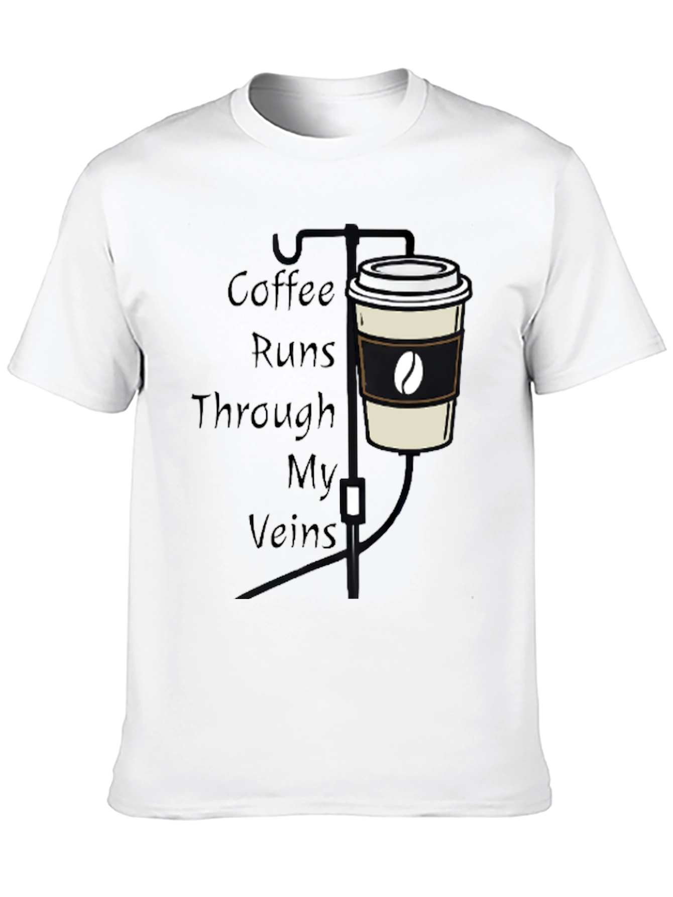 Coffee Runs Through My Veins Graphic Tee