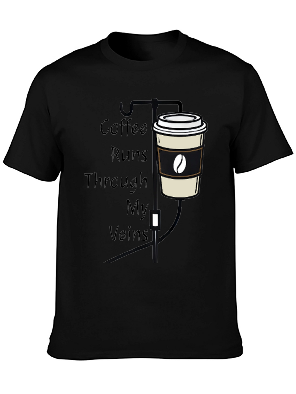 Coffee Runs Through My Veins Graphic Tee