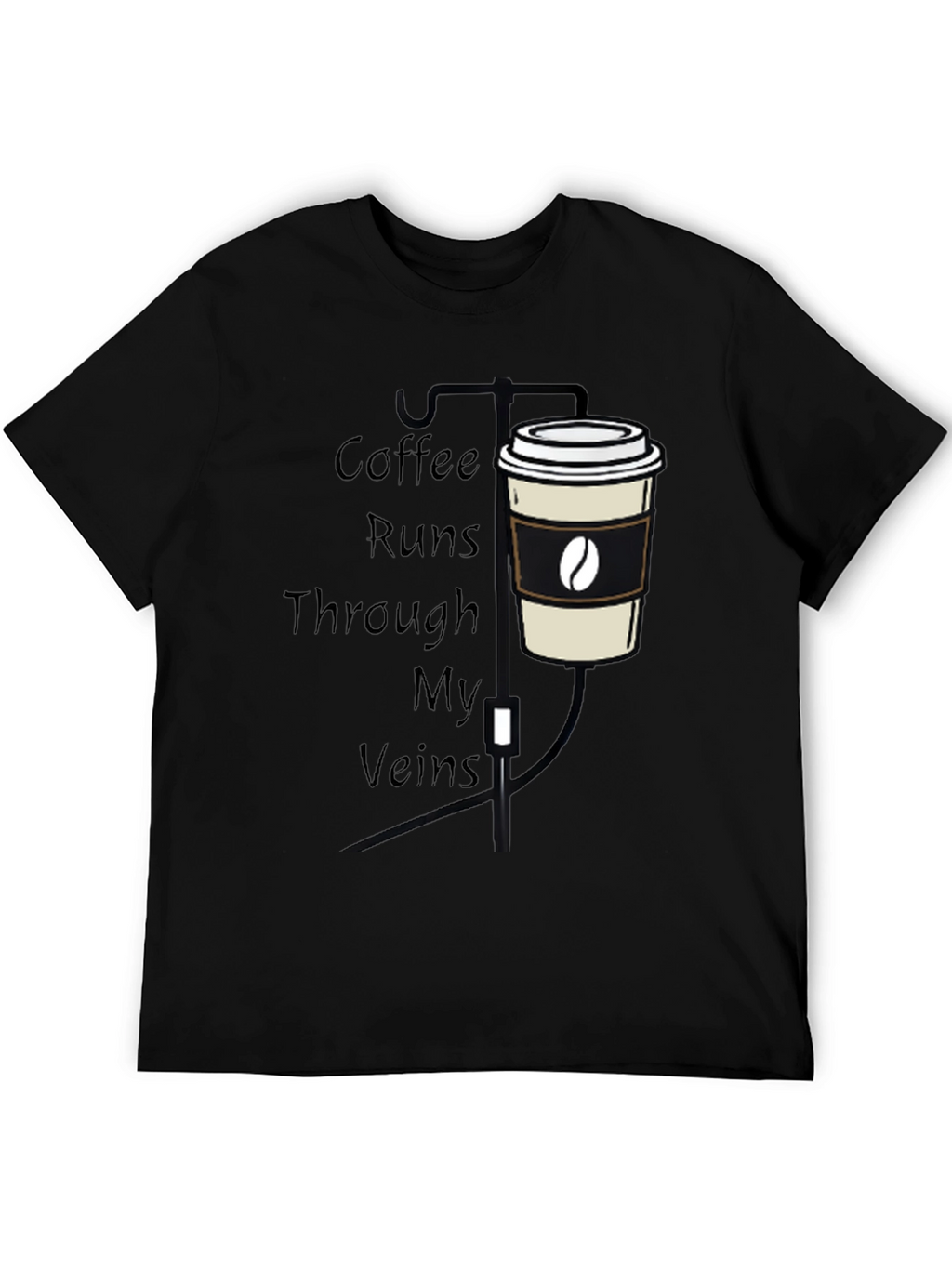 Coffee Runs Through My Veins Graphic Tee