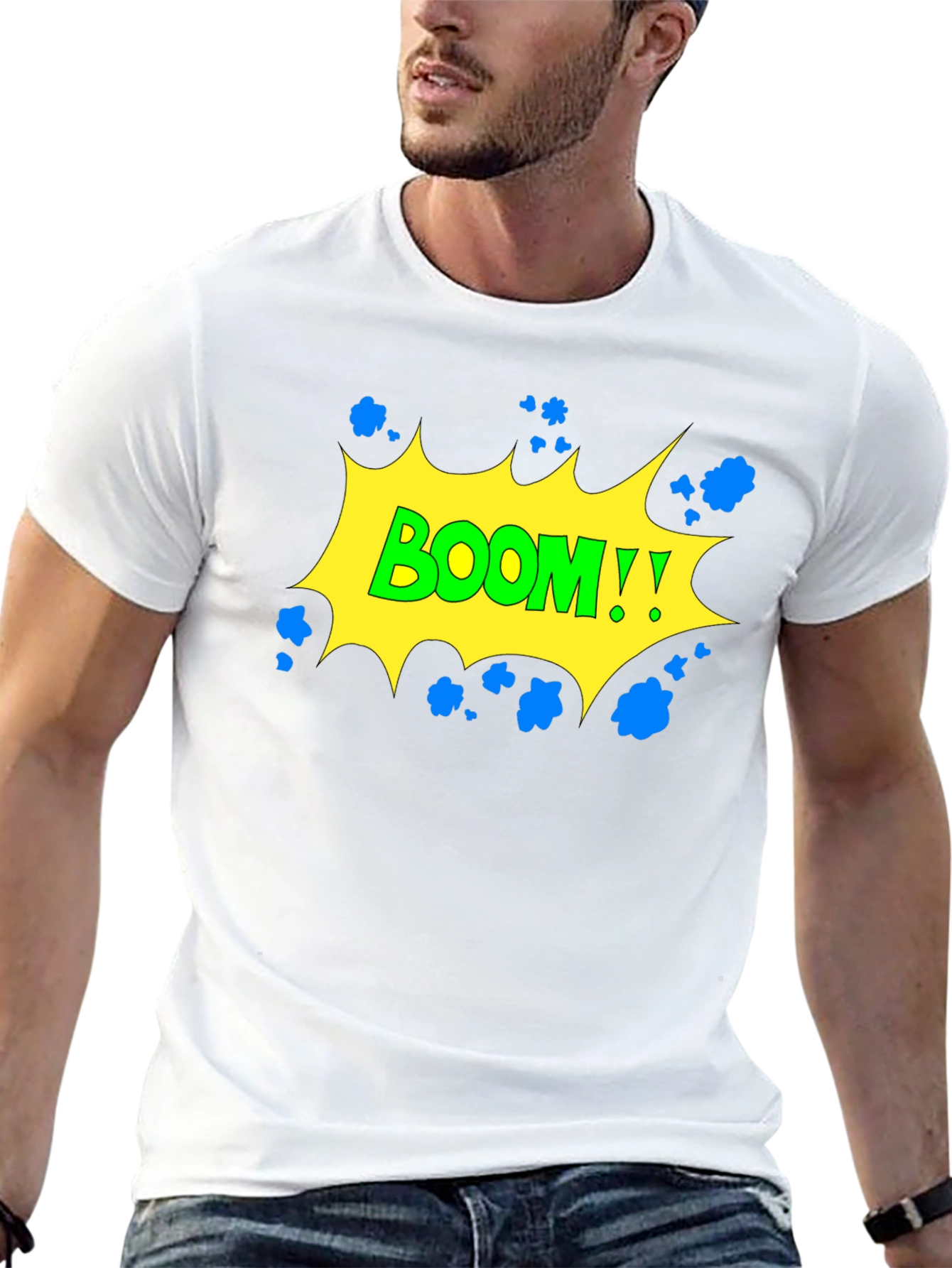 Boom Graphic Black T-Shirt - Comic Style!