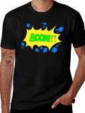 Boom Graphic Black T-Shirt - Comic Style!