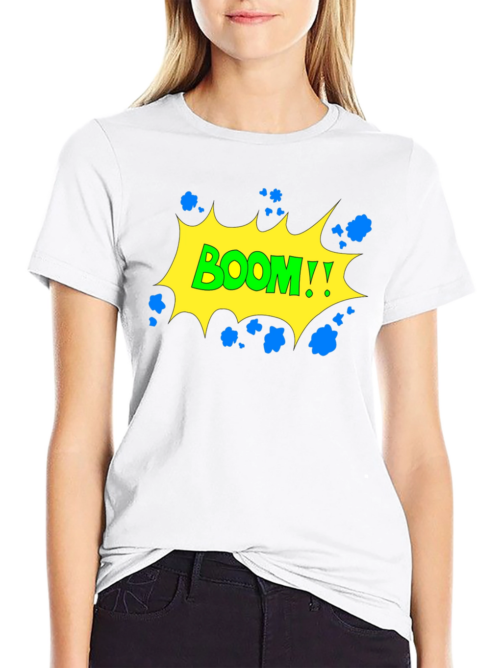 Boom Graphic Black T-Shirt - Comic Style!