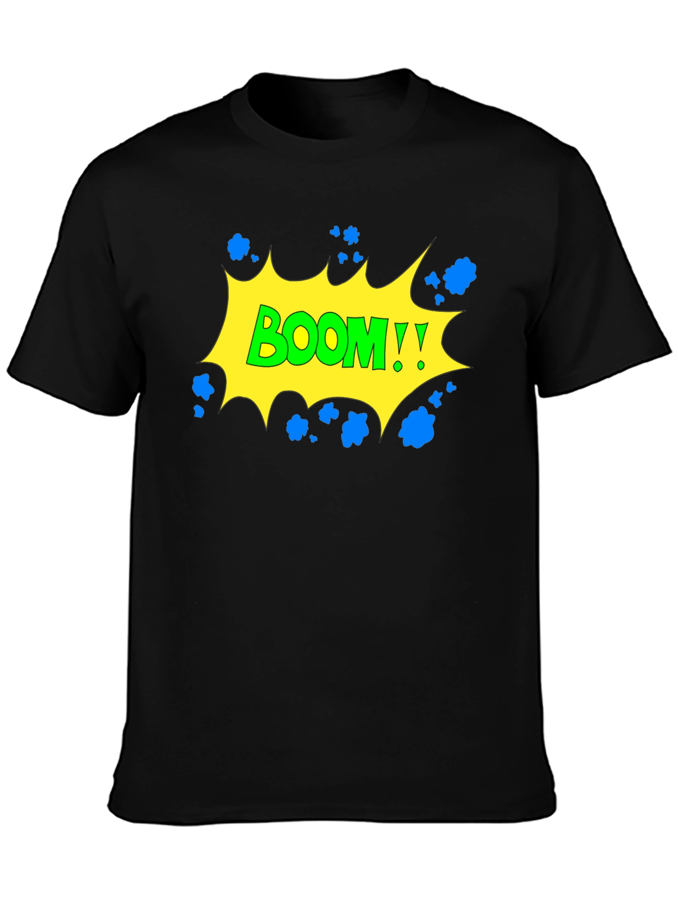 Boom Graphic Black T-Shirt - Comic Style!