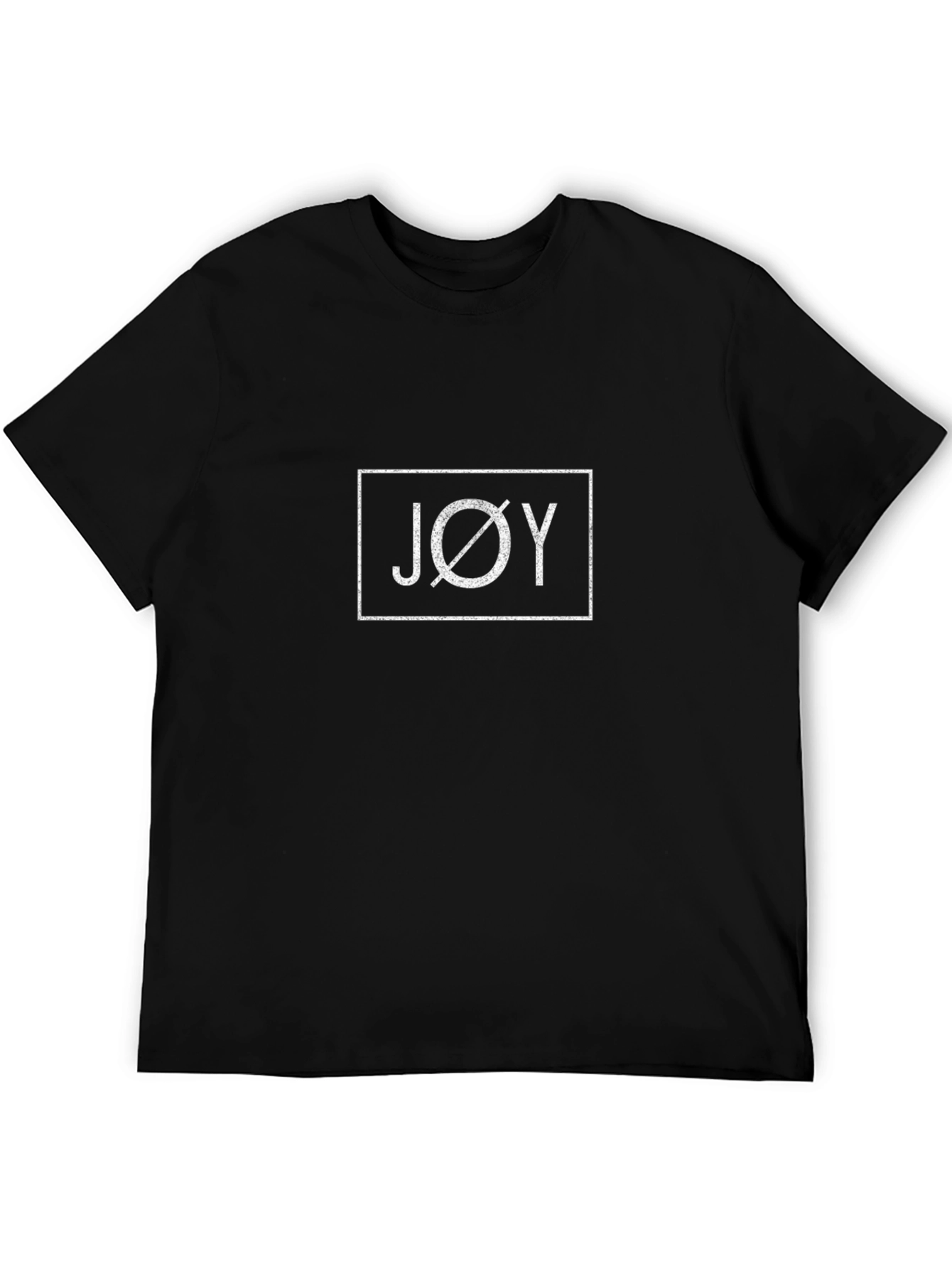 JOY Graphic Print Black T-Shirt
