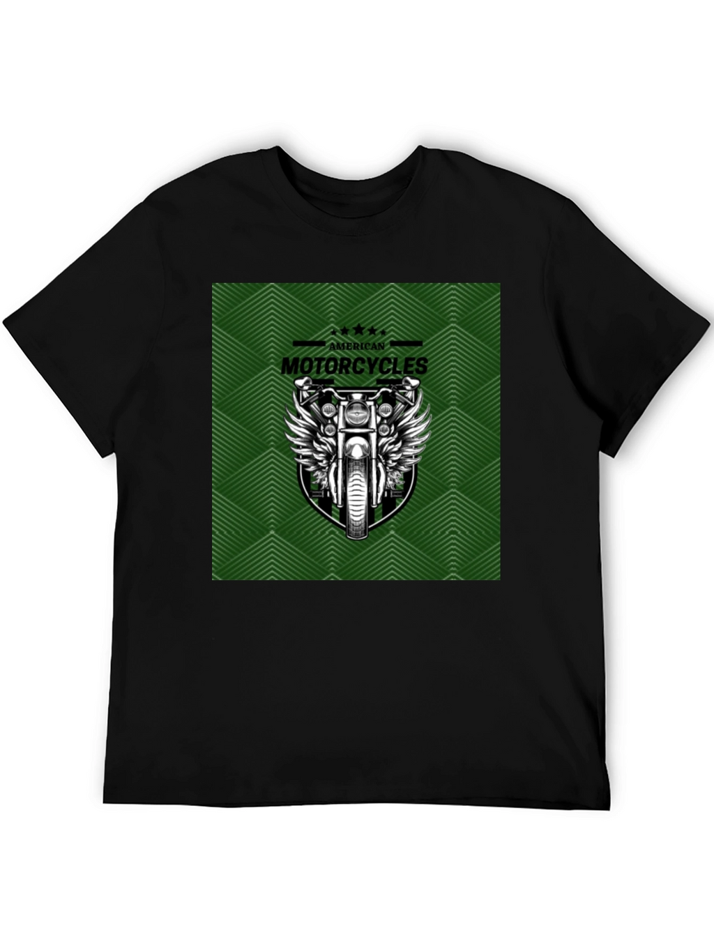 American Motorcycles Graphic Tee - Black Cotton T-Shirt