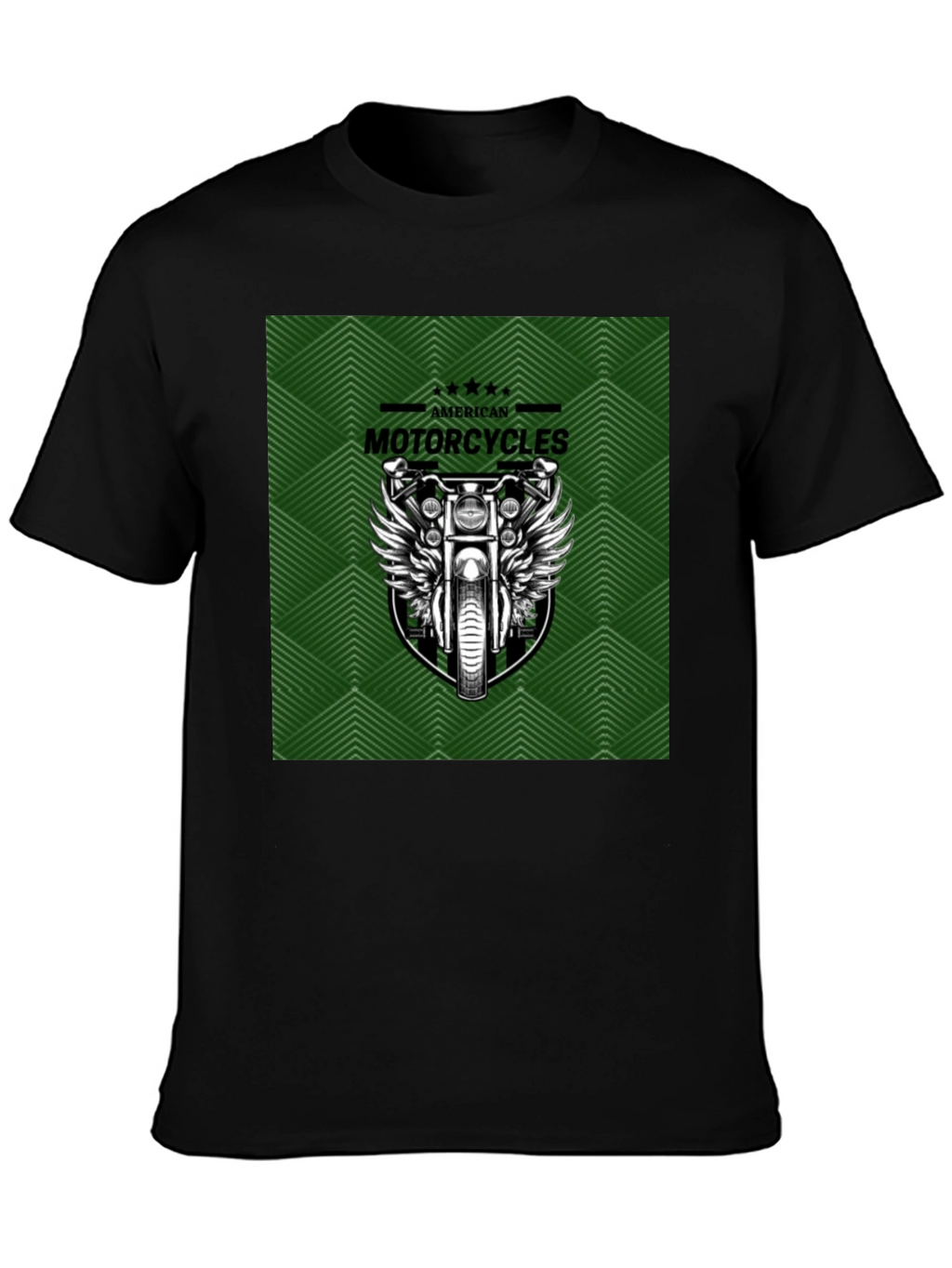 American Motorcycles Graphic Tee - Black Cotton T-Shirt